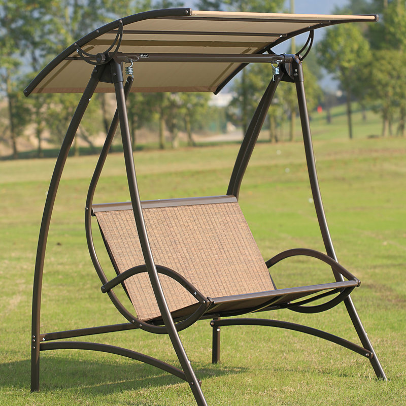 Winston Porter Foxglove 2 Person Porch Swing with Canopy & Reviews